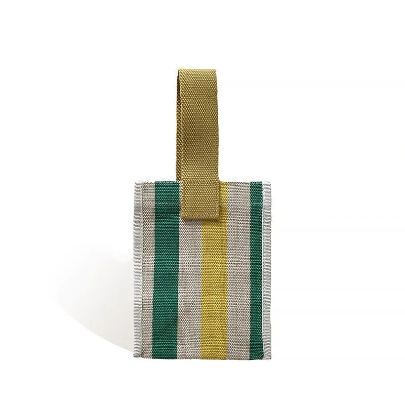 Women Plaid Lunch Bag Tote Canvas Shopping Mummy Picnic Tote Children Kid Food