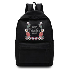 Canvas School Backpack for Women Men Outdoor Picnics