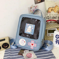 Women School Backpack Game Console Convertible