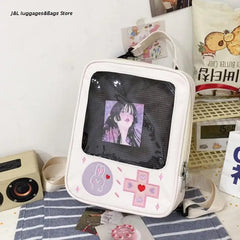 Women School Backpack Game Console Convertible Ladies Cartoon Casual Daypack