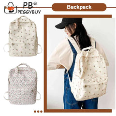 Women School Bag Flower Denim Cloth Small Fresh Handbags