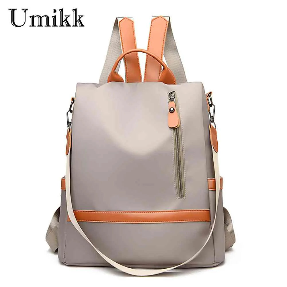 Women Nylon Shoulder Bag Waterproof Travel Rucksack