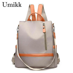 Women Nylon Shoulder Bag Waterproof Travel Rucksack