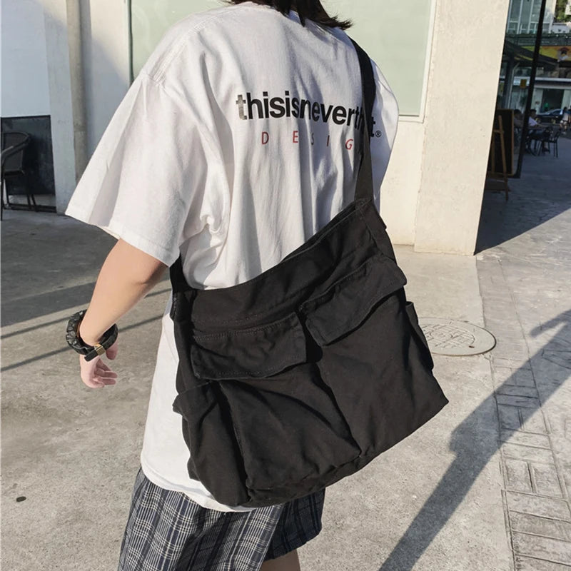 Women Messenger Bag Large Capacity Canvas Casual