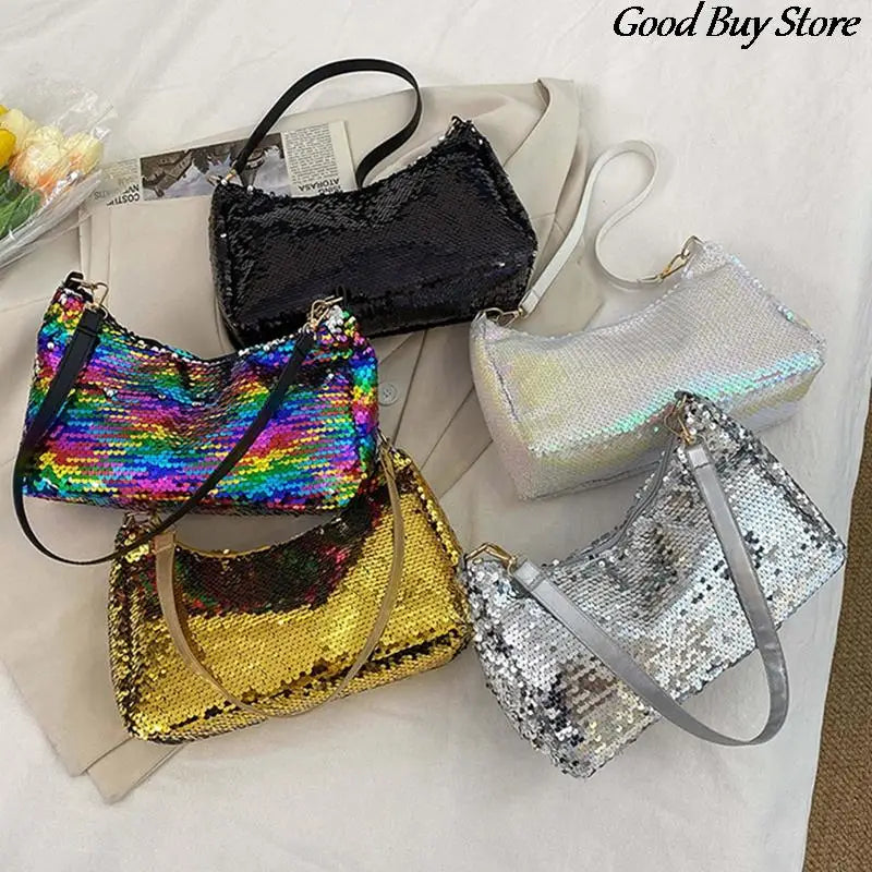 Sequins Handbags Wedding Party Club Shoulder Purse Glitter Clutches