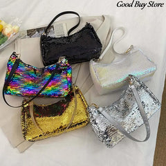 Sequins Handbags Wedding Party Club Shoulder Purse Glitter Clutches