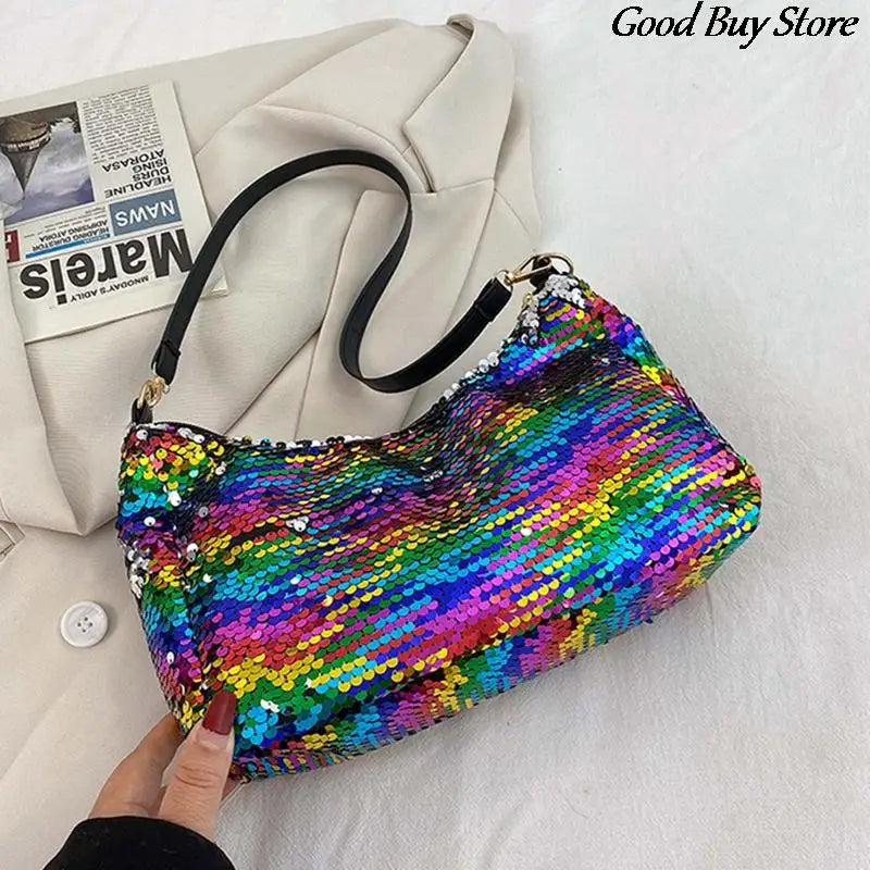Sequins Handbags Wedding Party Club Shoulder Purse Glitter Clutches