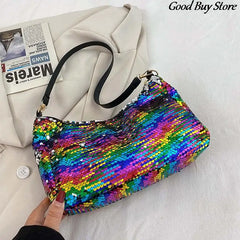 Sequins Handbags Wedding Party Club Shoulder Purse Glitter Clutches