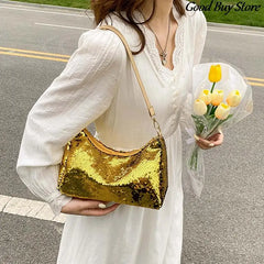 Sequins Handbags Wedding Party Club Shoulder Purse Glitter Clutches