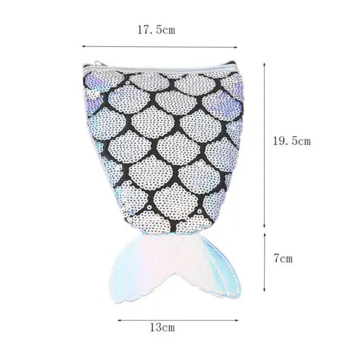 Women Sequins Small Shoulder Bag Crossbody Handbag Girl Cartoon Beach Bags