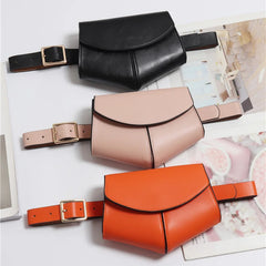 Women Serpentine Fanny Pack Ladies Waist Belt Bag Disco
