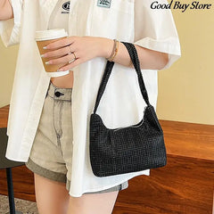 Crystal Shoulder Bag Rhinestones Clutch Wedding Party Handbag Totes