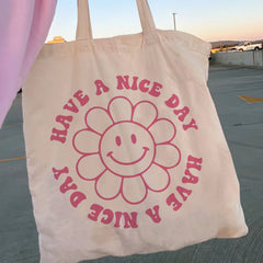 Women Canvas Shopper Bag Tote Shoulder Lady Bag