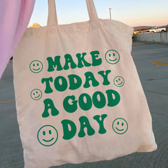 Women Shopper Frog Canvas Bag Tote Shoulder Handbag