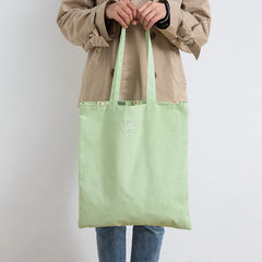 Women Shopping Bag Dual-use Cotton Cloth Handbag Tote Reusable Grocery Shopper