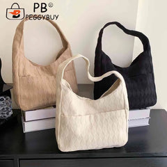 Women Casual Top-handle Bag Soft Cloth Large Capacity Travel