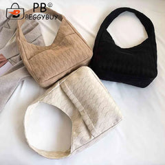 Women Casual Top-handle Bag Soft Cloth Large Capacity Travel