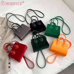 Women Zipper Satchel Bags Solid Flocking PU Leather for Daily Travel
