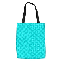 Women Duck Print Canvas Tote Shoulder Bag Travel Storage Pouch