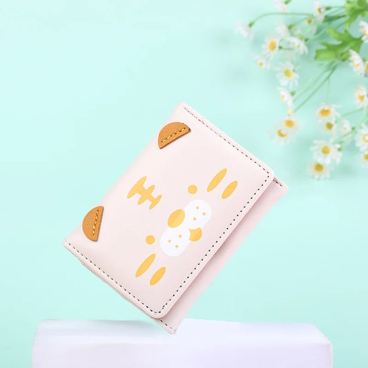 Women Tiger and Pig Small Wallet Three-fold Coin Purse