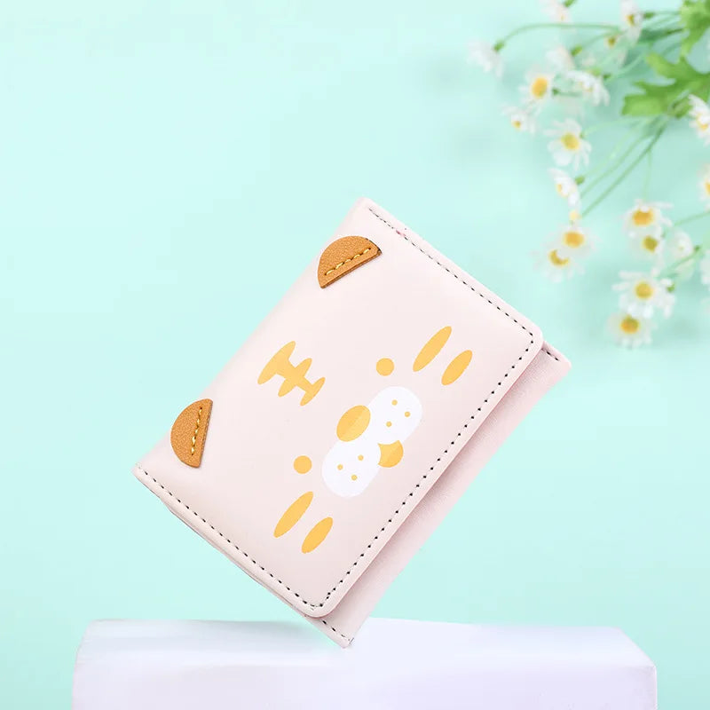 Women Tiger and Pig Small Wallet Three-fold Coin Purse