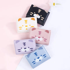 Women Tiger and Pig Small Wallet Three-fold Coin Purse