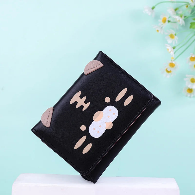 Women Tiger and Pig Small Wallet Three-fold Coin Purse