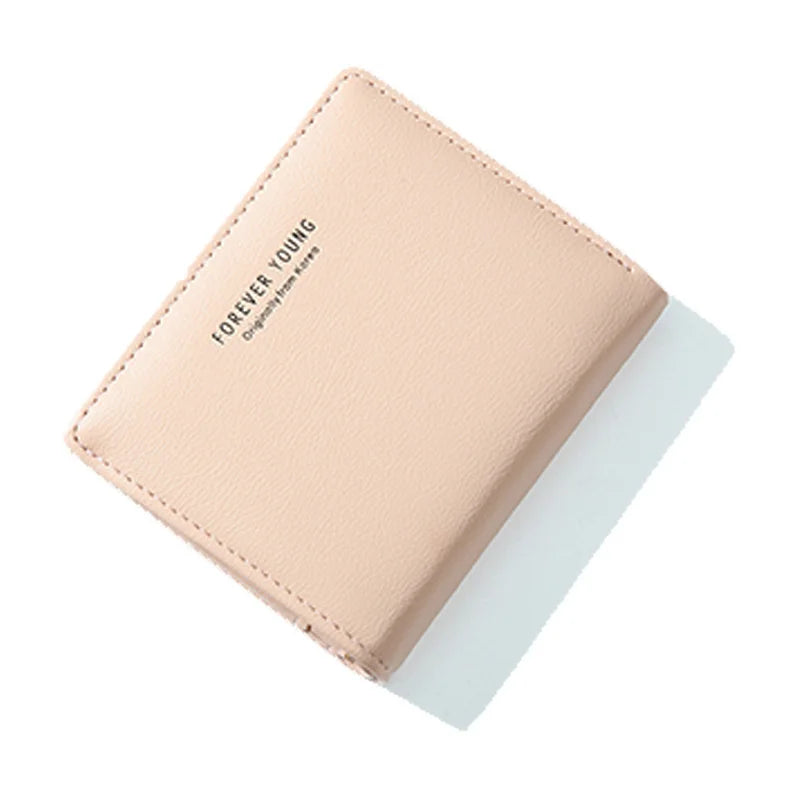 Women Short Wallet Pu Leather Female Mini Purses Ultra Thin Card Holder Wallet