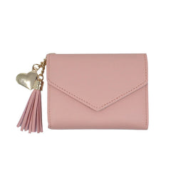 Women Short Wallets Minimalist Wallet Pocket Purse Buckle Girls