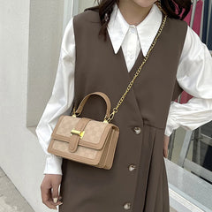Women Shoulder Bag Handbags INS Bag Patchwork White/Black/Khaki Crossbody Bags