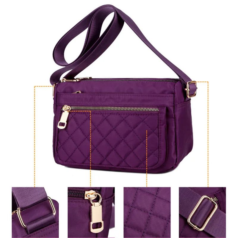 Women Shoulder Bag Small Summer Beach Nylon Purse Sac A Main Feminina