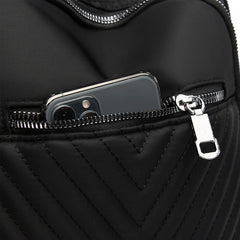 Women Shoulder Bag 2-in-1 Nylon Backpack Anti-Theft Daypack for Travel
