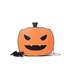 Women Shoulder Bag Leather Creativity Easter Pumpkin Lamp Handbags