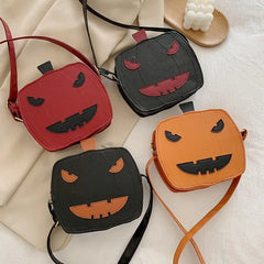 Women Shoulder Bag Leather Creativity Easter Pumpkin Lamp Handbags