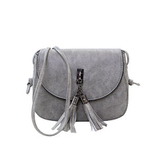 Women Shoulder Bag Leather Handbags Tassel Chain Messenger Bag