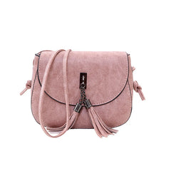 Women Shoulder Bag Leather Handbags Tassel Chain Messenger Bag
