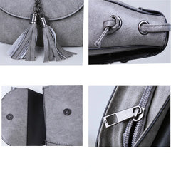 Women Shoulder Bag Leather Handbags Tassel Chain Messenger Bag