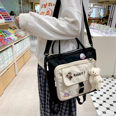 Women Shoulder Bag Nylon Tote Bag Girl Shopper Crossbody Bags