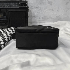 Nylon Handbag for Women Solid Letter Print Crossbody Bag