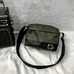 Nylon Handbag for Women Solid Letter Print Crossbody Bag