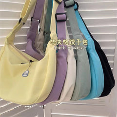 Women Shoulder Bag Solid Harajuku All-match Multifunction Large Capacity