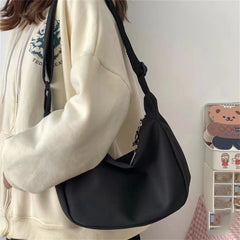 Women Shoulder Bag Solid Harajuku All-match Multifunction Large Capacity