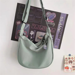 Women Shoulder Bag Solid Harajuku All-match Multifunction Large Capacity