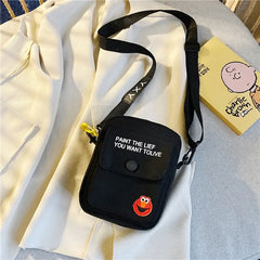 Solid Crossbody Bags Casual Tote Bag Pouch Small Canvas Handbags Messenger Bag