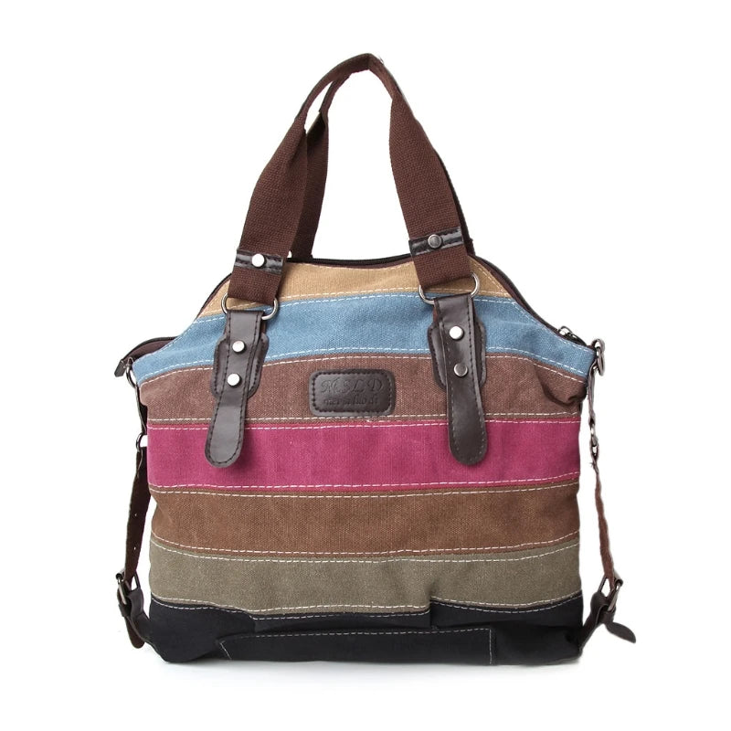 Canvas Shoulder Bag Women Crossbody Tote Handbag Purse Messenger