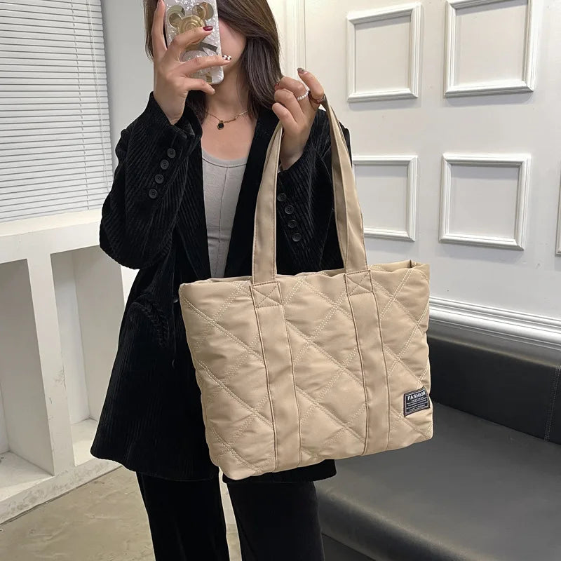 Women Shoulder Bag Casual Ladies Handbag Oxford Cloth Large Capacity Tote Bag