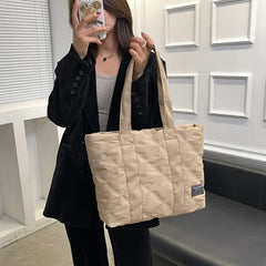 Women Shoulder Bag Casual Ladies Handbag Oxford Cloth Large Capacity Tote Bag