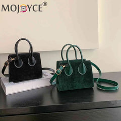 Women Shoulder Bag Casual Zipper Small Female Clutch Solid Flocking PU Leather