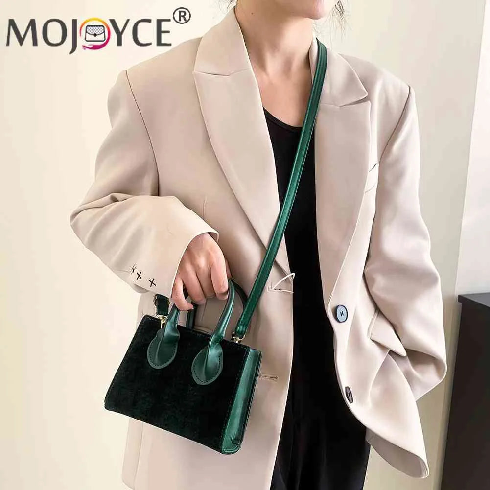 Women Shoulder Bag Casual Zipper Small Female Clutch Solid Flocking PU Leather