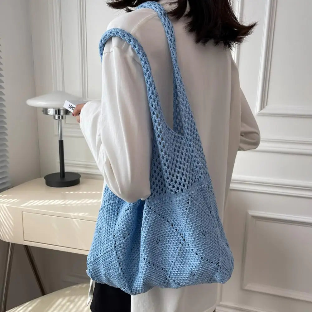 Crochet Large Capacity Women Shoulder Bag